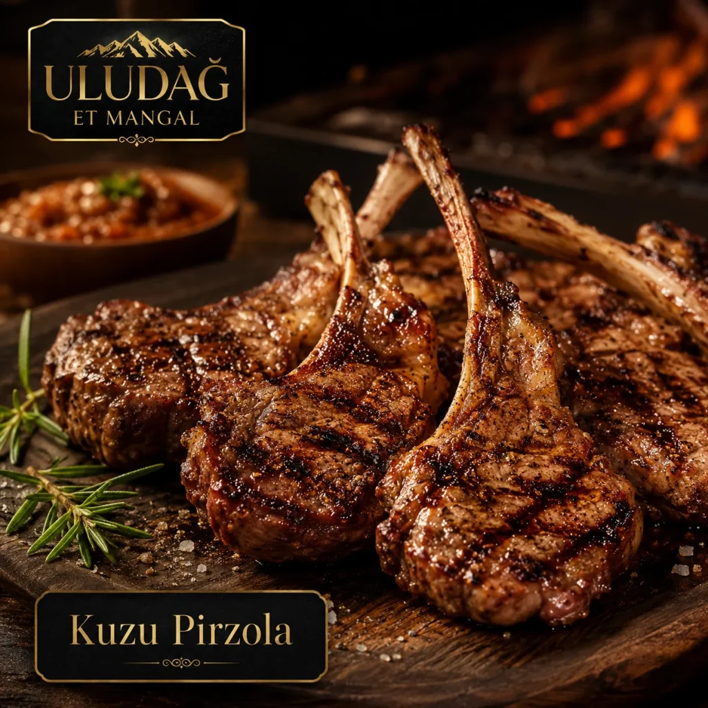 Uludağda yetişen kuzulardan pirzola